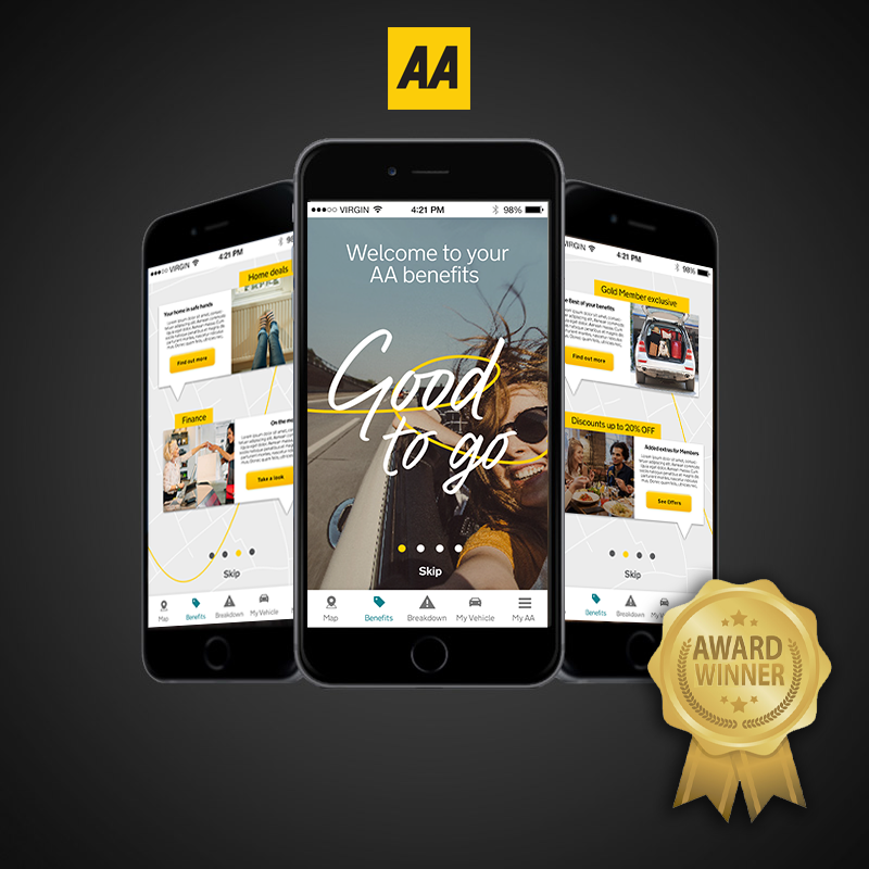 The AA app design