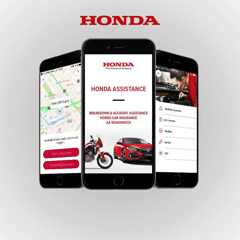 Honda breakdown app
