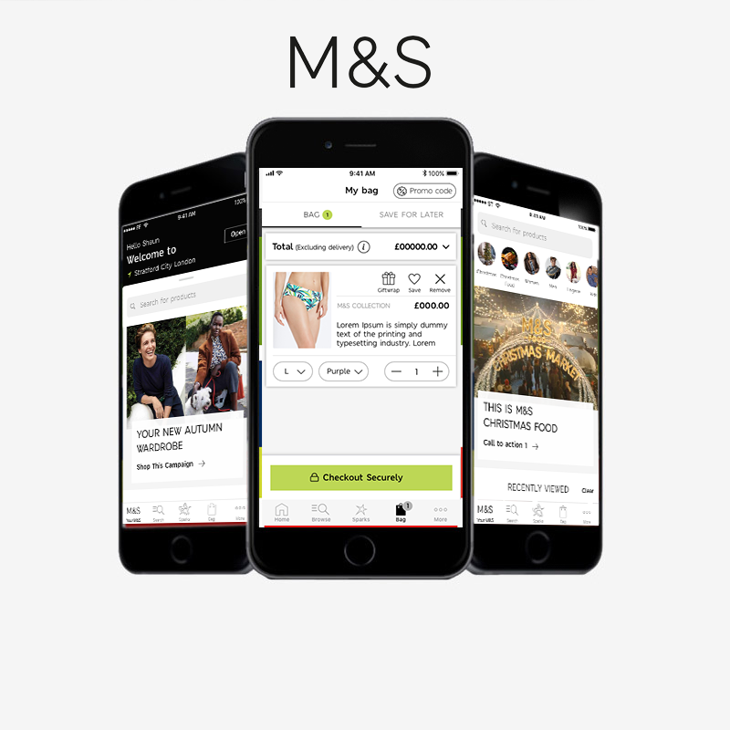 M&S Shopping bag design