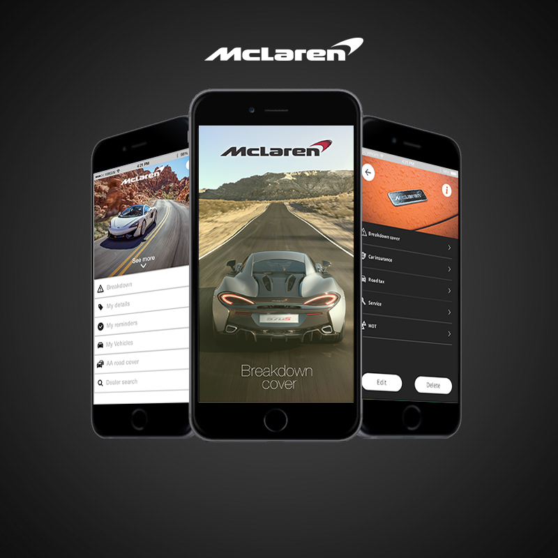 Mclaren app design